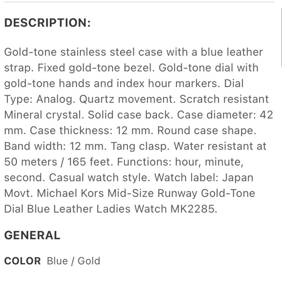 Michael Kors Midsize Runway Watch MK-2285 - Picture 4 of 16